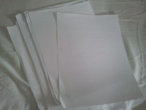 feuille de brouillon